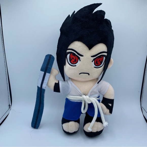 Anime NARUTO Uchiha Sasuke Cartoon 10" Plush Figure 2012 Banpresto Collectable - Picture 1 of 6